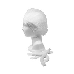 Escoffier Cofia Blanca Tipo Gusano / Paquete con 100 piezas 86691